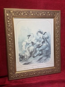 Find many great new & used options and get the best deals for French Romantic Mezzotint Print Titled  "Comme l'amour vient aux filles" at the best online prices at eBay UK! Free delivery for many products!