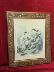 Find many great new & used options and get the best deals for French Romantic Mezzotint Print Titled  "Comme l'amour vient aux filles" at the best online prices at eBay UK! Free delivery for many products!