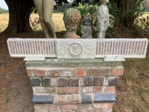 Italian Renoclassical Panel Regency Period Rare Antique Decorative Solid Marble Panel With Prince Albert Carving By Master Stone Mason. Dimensions In Cm Height 22cm x Width137cm x Depth 14cm