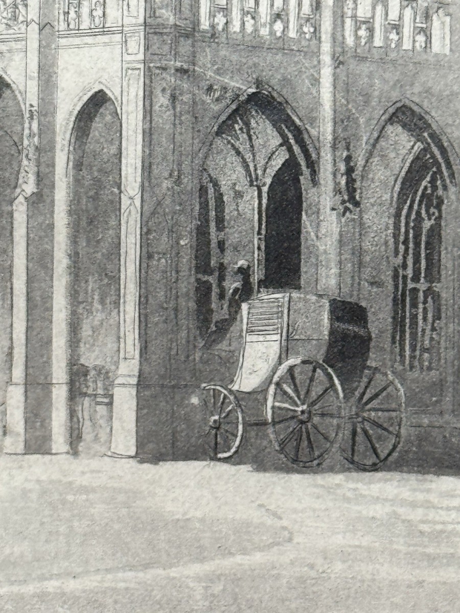 South West View Of Eaton Hall Etching