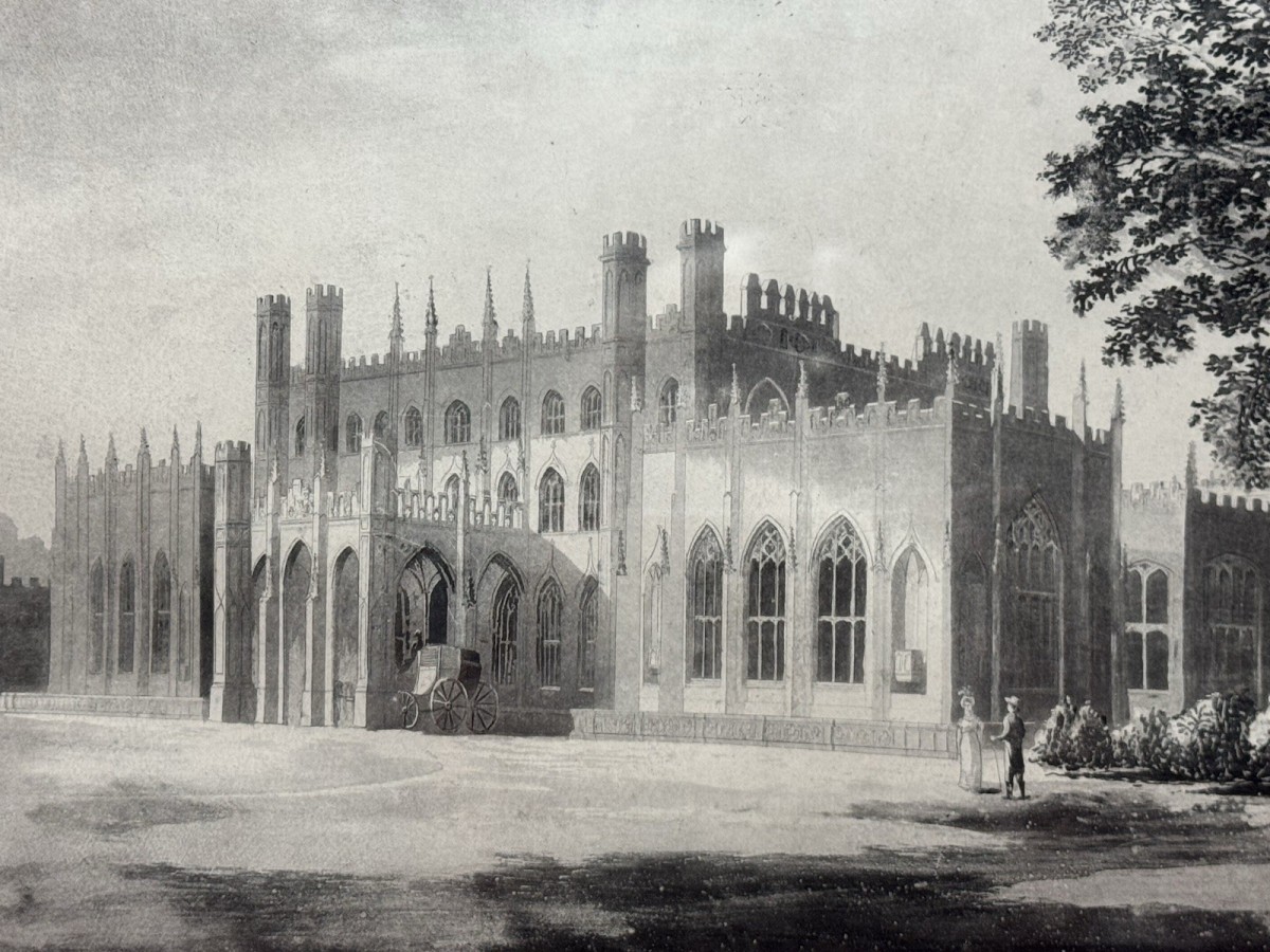 South West View Of Eaton Hall Etching