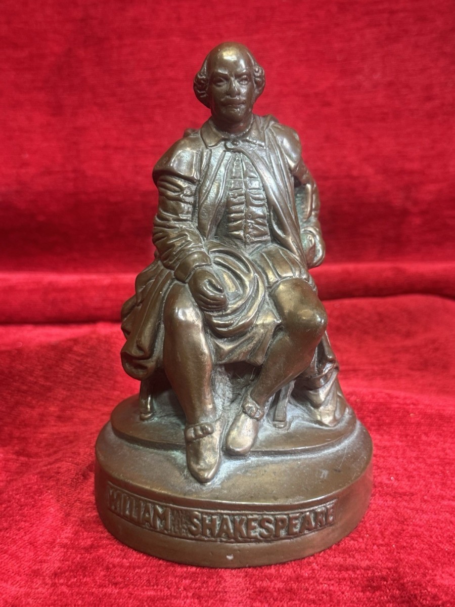 William Shakespeare Bronze Spelter Figure