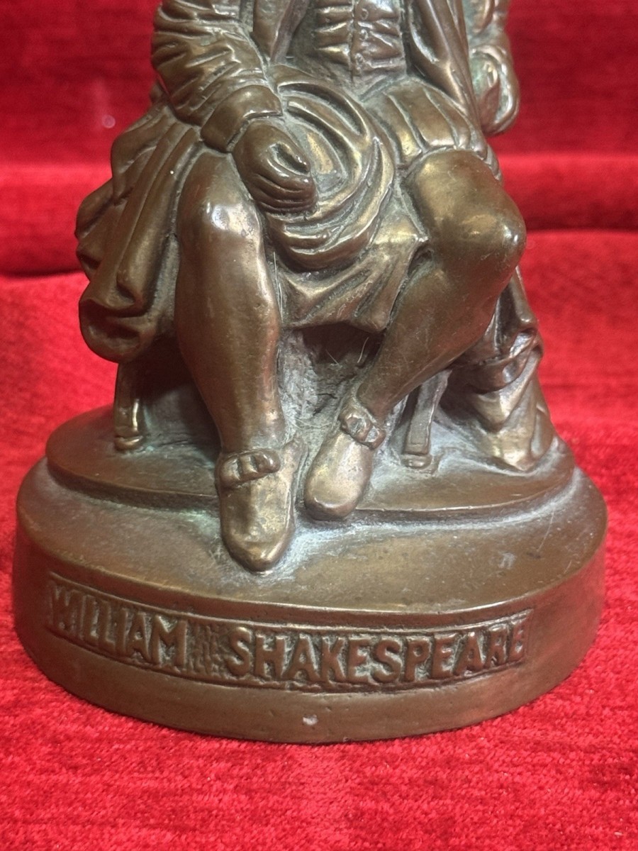 William Shakespeare Bronze Spelter Figure