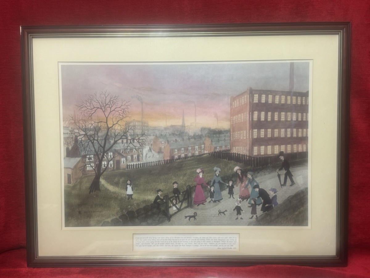 Helen Layfield Bradley (1900-1979) Framed Print Titled Spring Walk