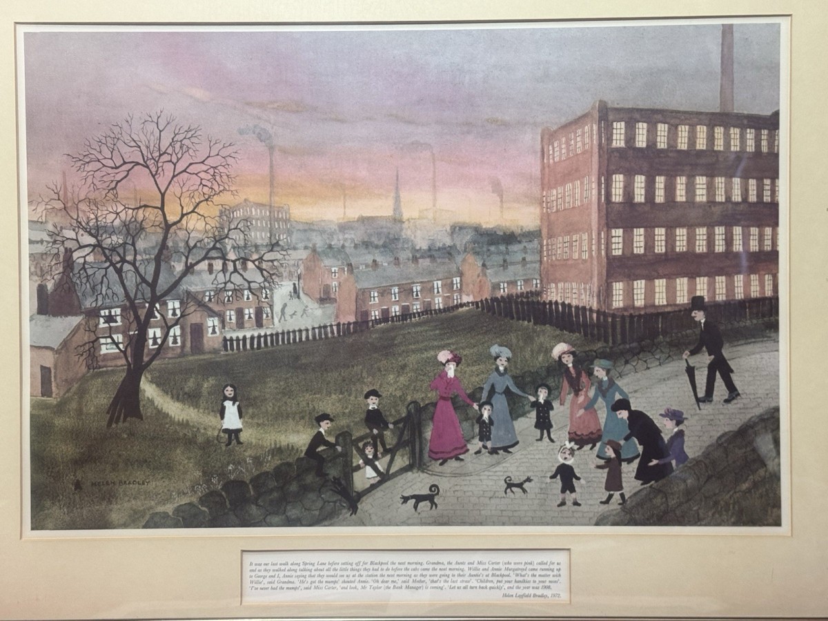 Helen Layfield Bradley (1900-1979) Framed Print Titled Spring Walk