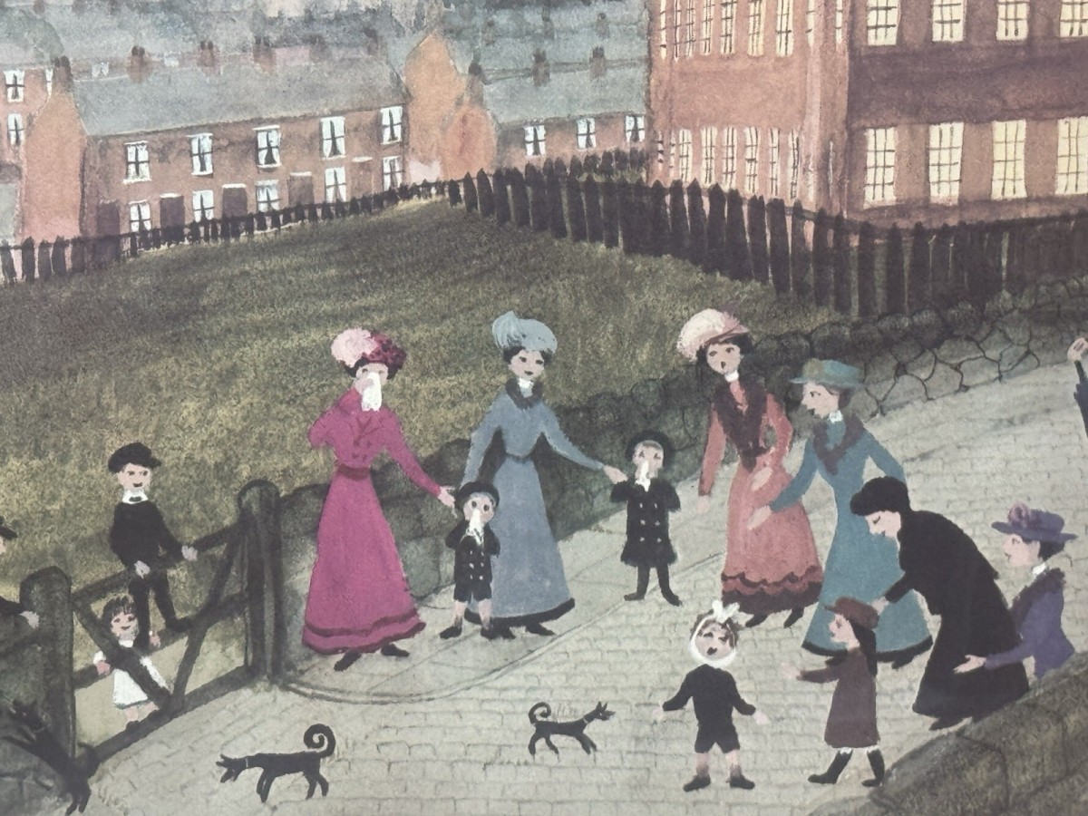 Helen Layfield Bradley (1900-1979) Framed Print Titled Spring Walk