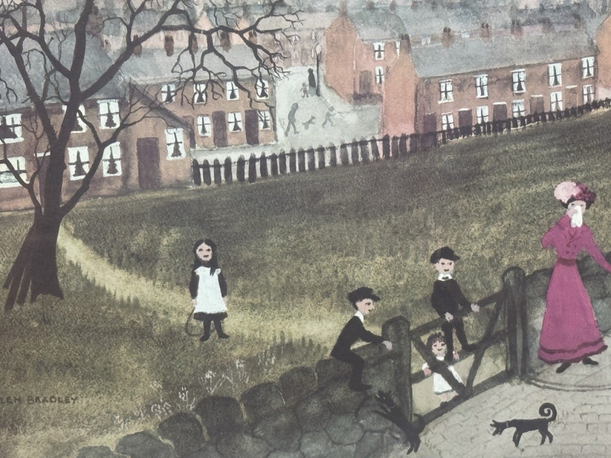 Helen Layfield Bradley (1900-1979) Framed Print Titled Spring Walk