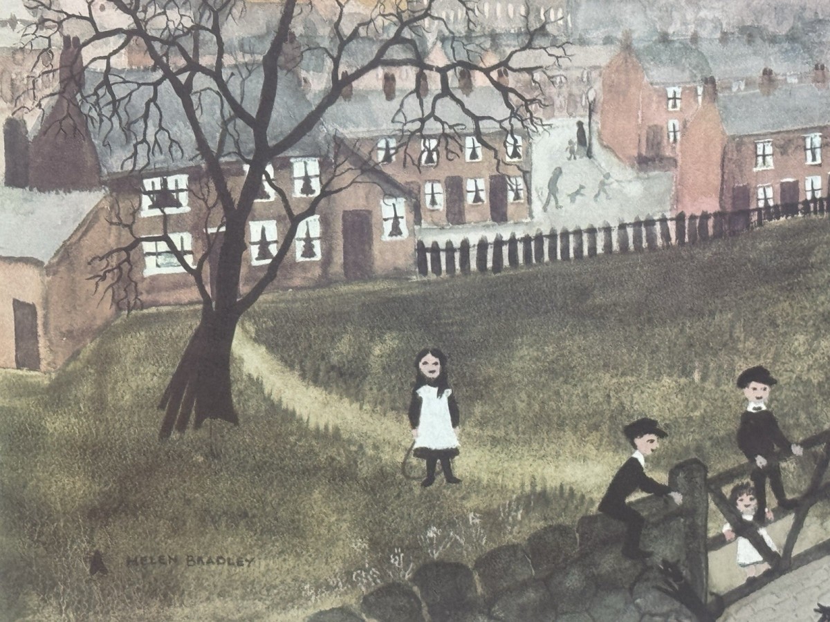 Helen Layfield Bradley (1900-1979) Framed Print Titled Spring Walk