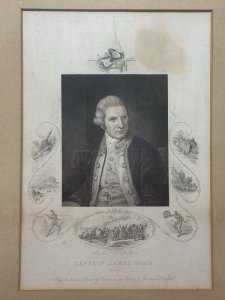 14th February 1779 Was Killed In Kealakekua Bay, Hawaii In A Confrontation With Indigenous Hawaiians (Kãnaka Maoli). Surrounded By Pictorial Images Of The Kãnaka Maoli Tribe And The Events That Lead To His Death.