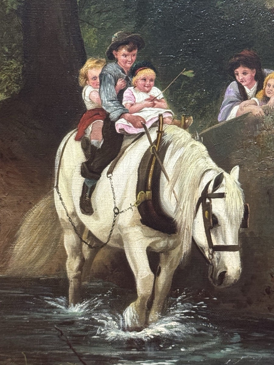 British School Oil Painting After Frederick Morgan (1847-1927) Titled ‘steady’