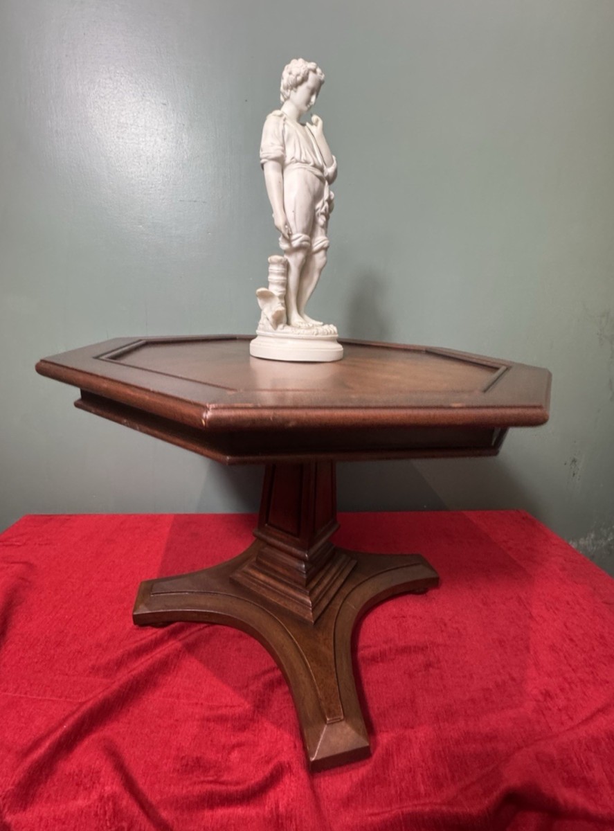 Art Deco Style Elmwood Hexagonal Coffee Table
