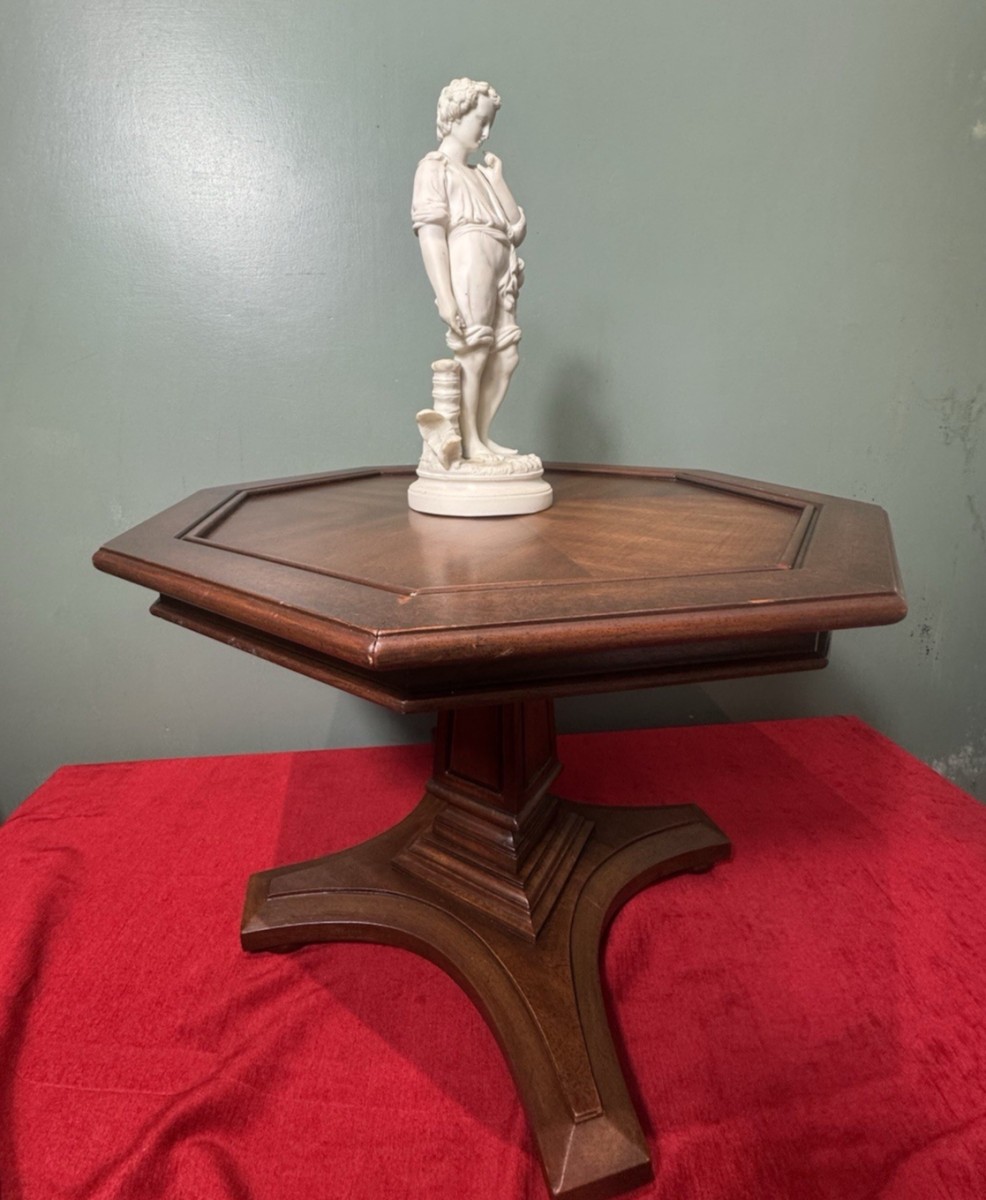 Art Deco Style Elmwood Hexagonal Coffee Table