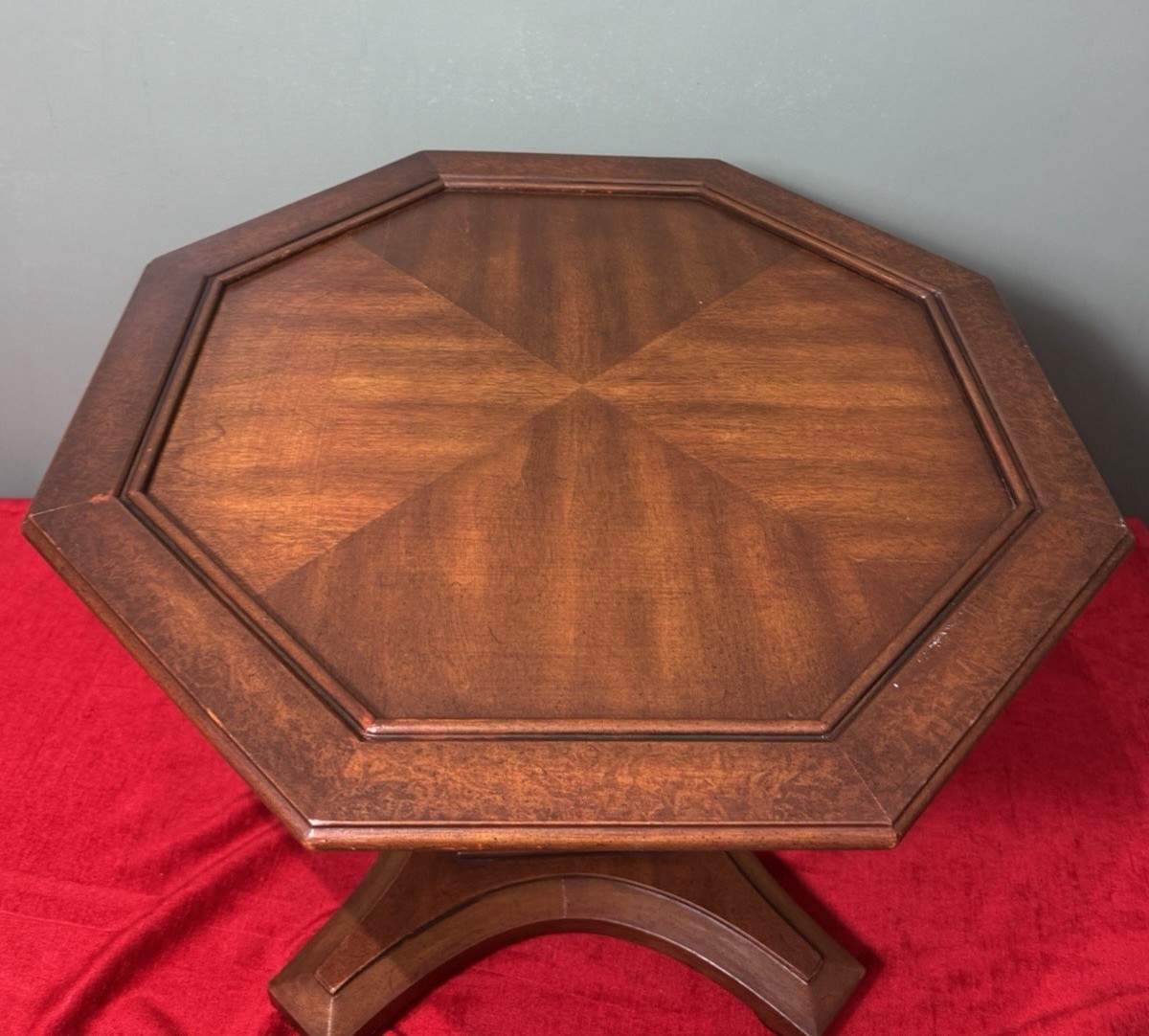 Art Deco Style Elmwood Hexagonal Coffee Table