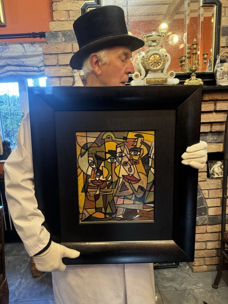 Contemporary 20thc Surrealist Artwork By Artist Josef Dubiel Von Lerach