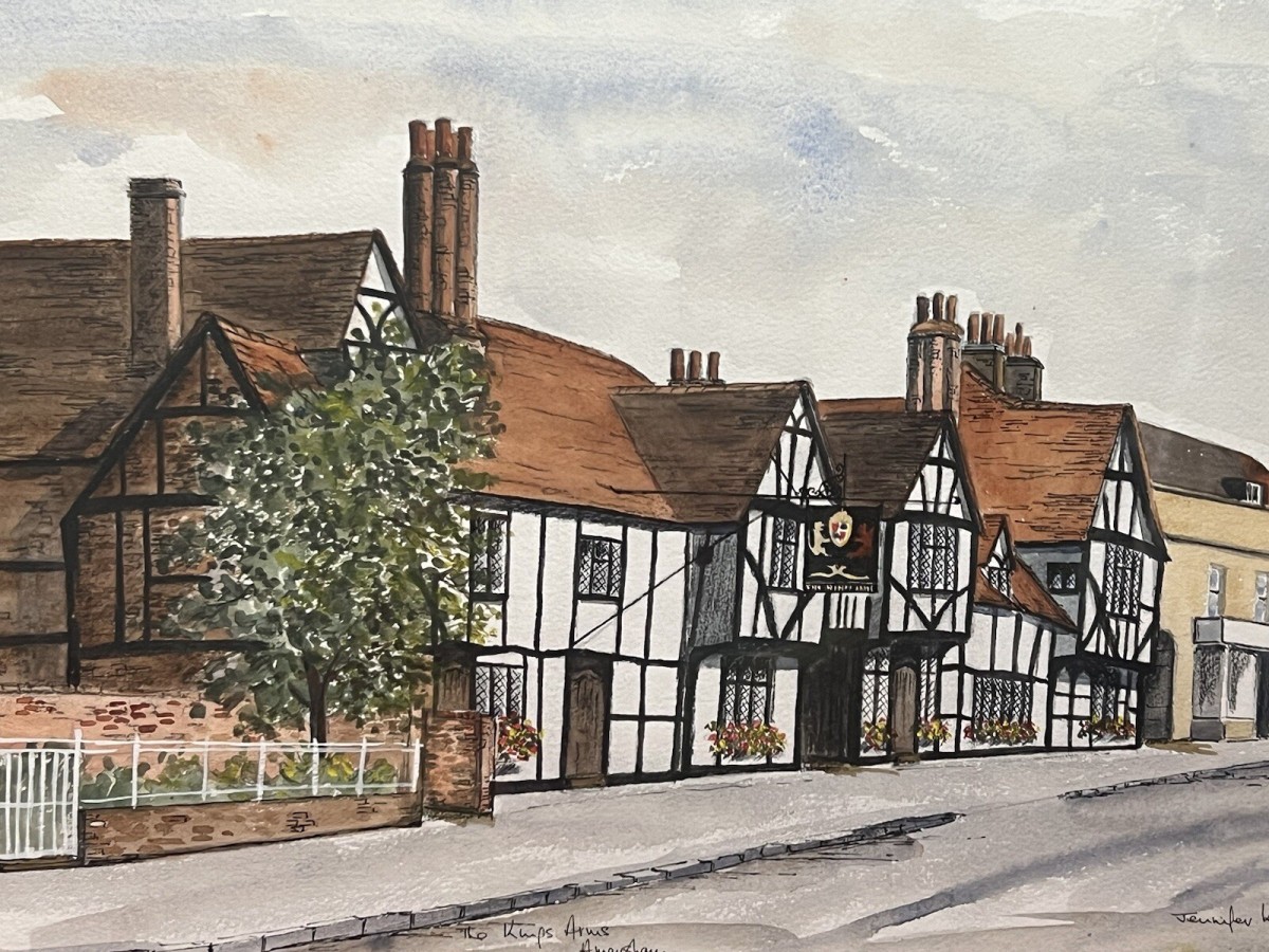 The Kings Arms, Amersham Original Watercolour By Artist Jennifer King