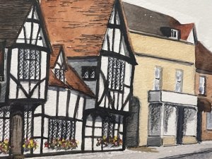 Composition - Watercolour on Vellum.