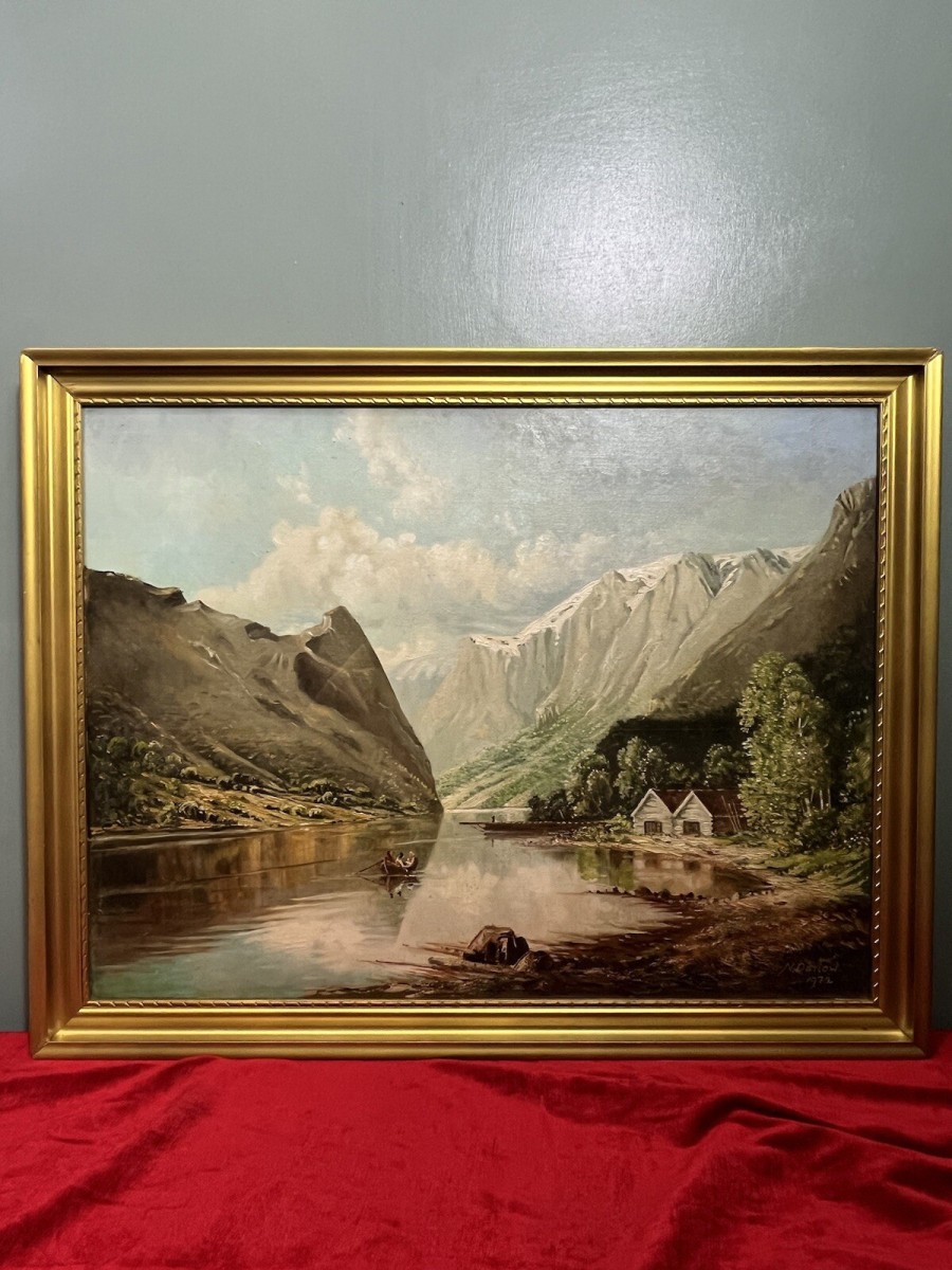 Primary image for Fine Art View Of Mont Blanc,french Alps Scene Artist N Darlow