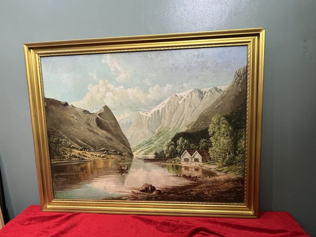 Fine Art View Of Mont Blanc,french Alps Scene Artist N Darlow