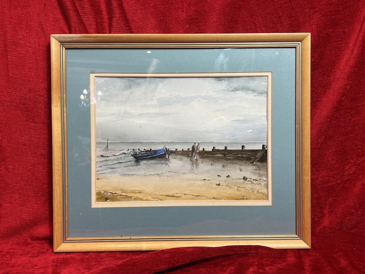 Primary image for Fine Art Beachscape Titled 'reflections In The Sand' Signed M Wainwright