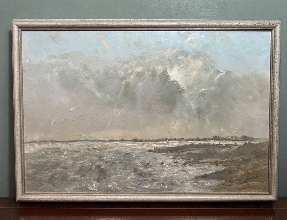 Primary image for Contemporary Art British School Jill Grinstead Coastal Scene Oil Painting