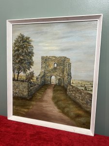 Brief History Of Tutbury Castle. First Occupied in The Stone Age. Stunning Contemporary Oil Painting Capturing The Remaining Wonder Of John O Gaunt's Gateway View Tutbury Castle Ruin, Staffordshire.