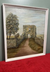 Brief History Of Tutbury Castle. First Occupied in The Stone Age. Stunning Contemporary Oil Painting Capturing The Remaining Wonder Of John O Gaunt's Gateway View Tutbury Castle Ruin, Staffordshire.