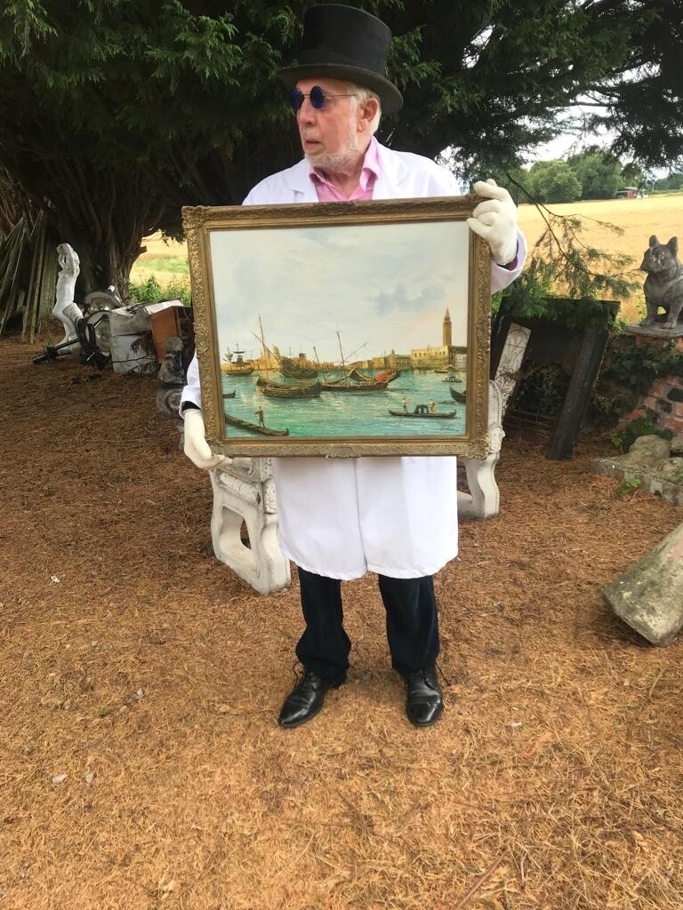 Primary image for Venetian 'the Bucintoro' Giovanni Antonio Canal Oil Painting After Canaletto