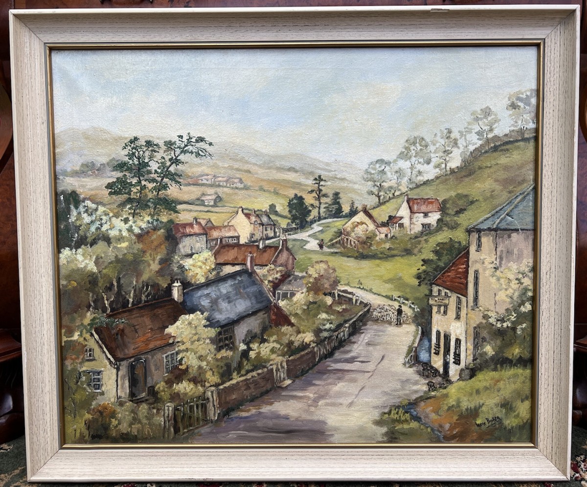 Primary image for 20th Century Gloucestershire Landscape Oil Painting By Artist Irene Baker