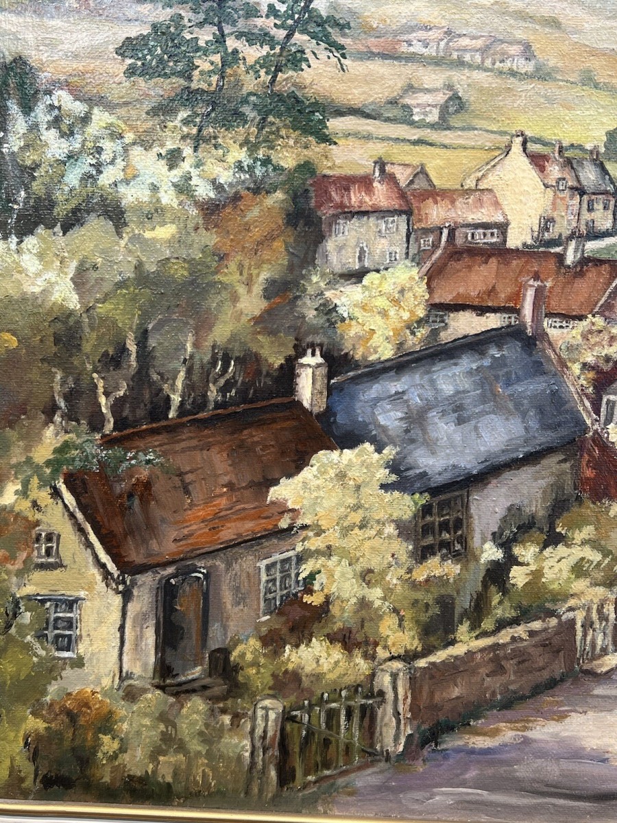 20th Century Gloucestershire Landscape Oil Painting By Artist Irene Baker