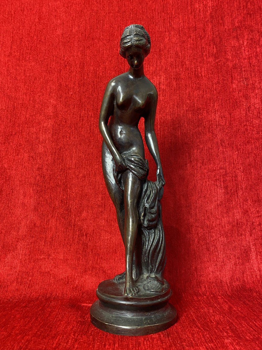Primary image for Grand Tour Style 'the Bather' Bronze Sculpture Of Aphrodite Goddess Of Love