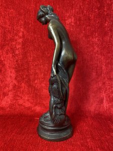 The Original Sculpture Was Commissioned In 1755 By King Louis XV And Stood Exhibited In His Salon Of 1767. Later In 1772 King Louis XV Gave The Sculpture To His Mistress Madam Du Barry. A Sculptor Celebrated For his Exceptional Creations In A Blend Of Neoclassical and Rococo Styles.