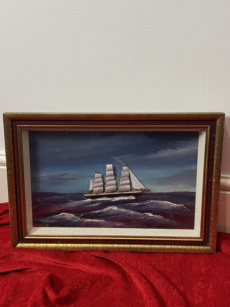 Primary image for Nautical Diorama Model Artwork Of Historic British Tea Clipper Ship ‘cutty Sark’