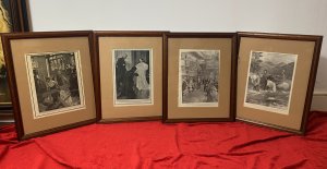 Set Of Four Victorian Historic Milestone Lithographs During The Reign Of Queen Victoria By Iconic British Artists. Set Of Four Lithographs By Accomplished British Artists Depicting Historic Milestones Through The Reign Of Queen Victoria.