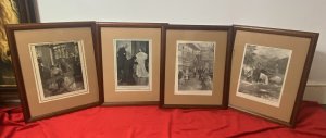 Set Of Four Victorian Historic Milestone Lithographs During The Reign Of Queen Victoria By Iconic British Artists. Set Of Four Lithographs By Accomplished British Artists Depicting Historic Milestones Through The Reign Of Queen Victoria.