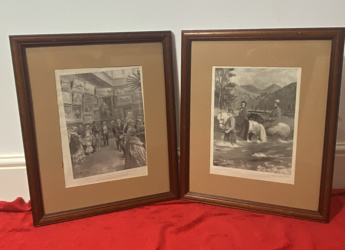 Set Of 4 19c Victorian Historic Royal Memrobillia Lithographs By British Artists