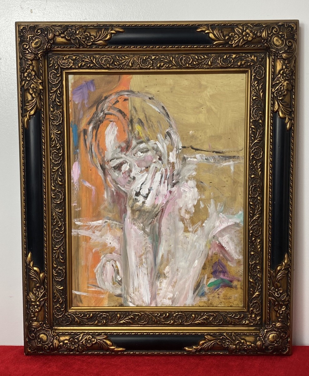 Primary image for Impressionist Face And Hands Portrait Study By British Artist Micheal Jenkins