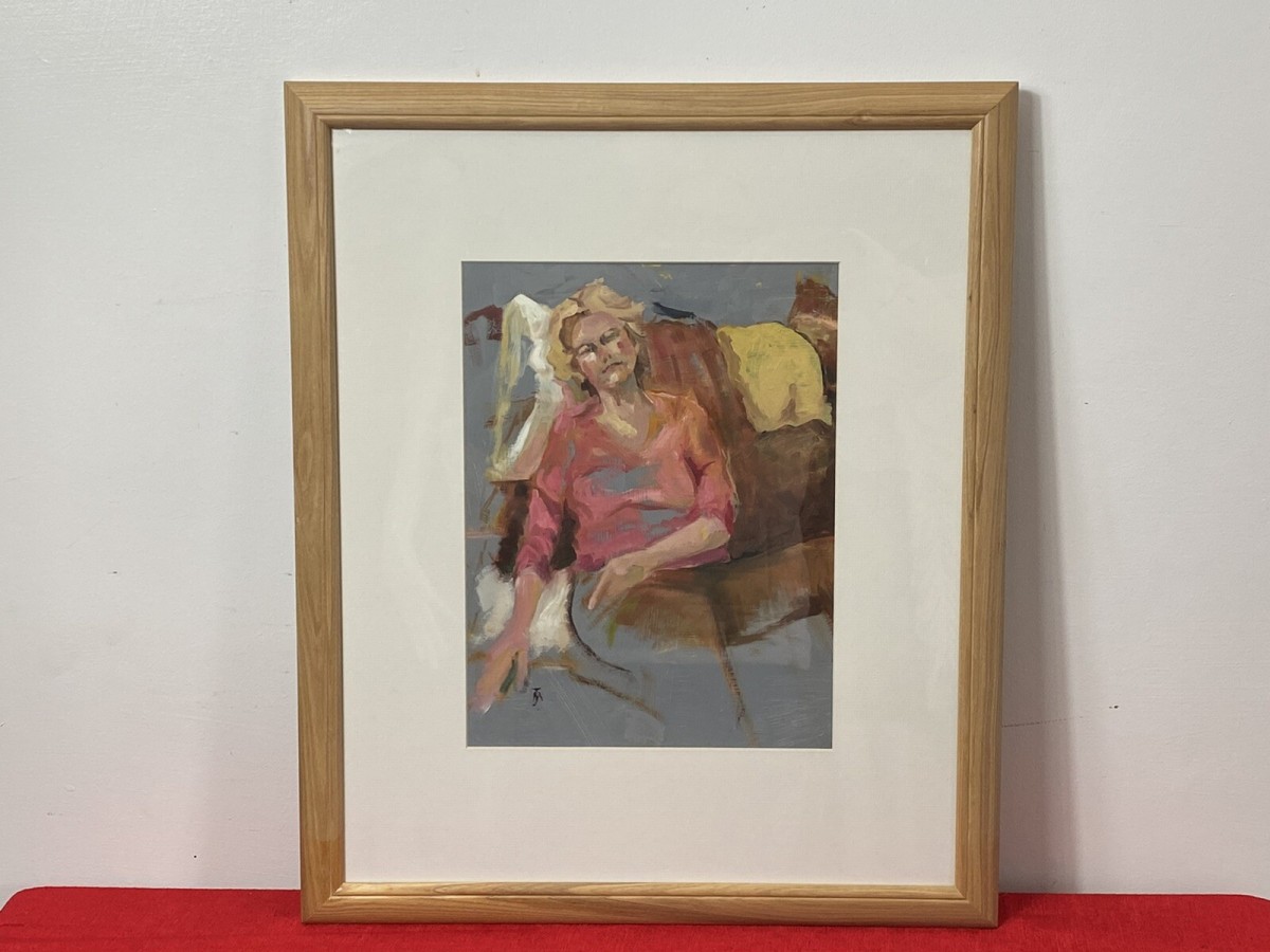 Primary image for Modern Art Portrait Of Lady Muse ‘helen’ By Artist Michael Jenkins