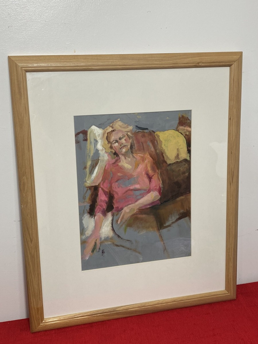 Modern Art Portrait Of Lady Muse ‘helen’ By Artist Michael Jenkins