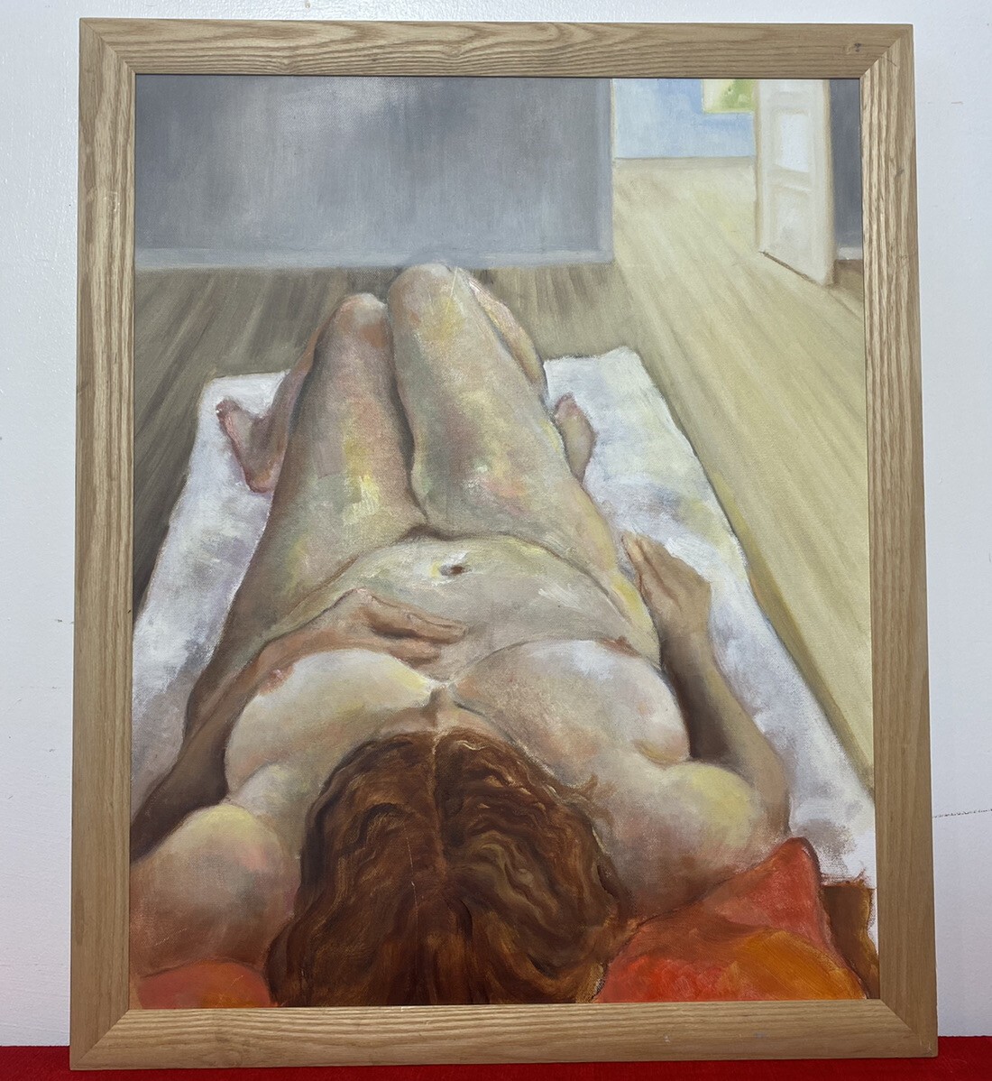 ‘naked Form’ Portrait Study Of Reclining Nude By British Artist Michael Jenkins