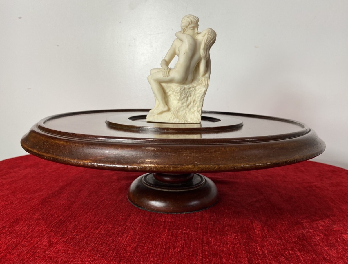 Antique Georgian Circa 1890 Lazy Susan Turntable In Rich Mahogany