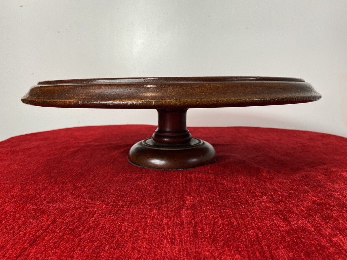 Antique Georgian Circa 1890 Lazy Susan Turntable In Rich Mahogany