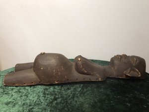 Historic Sculpture Antique Carving 19th Century Zulu Fertility Wood Carving Sculpture. Very Interesting Primitive Tribal Wood Carving. Brought To England Approx 1895 From The Lord Hill Collection. Signs Of Wear Conductive To Age And Usage.