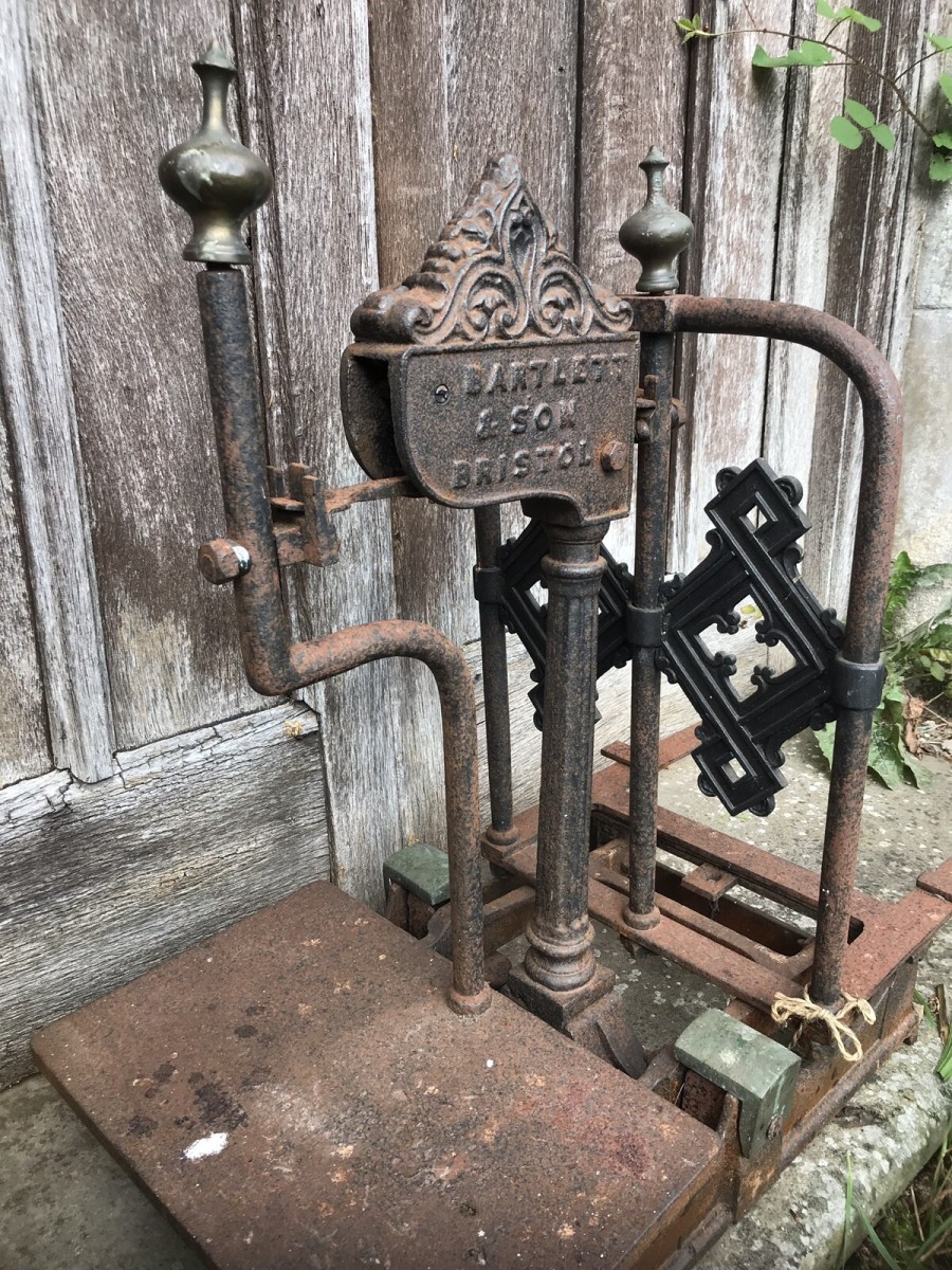 Rare Cast Iron And Bronze Millers Scale By Bartlett And Son
