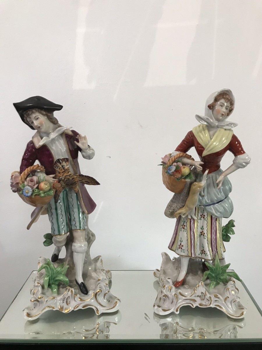 Pair Of 18th Century Style Chelsea Figurines
