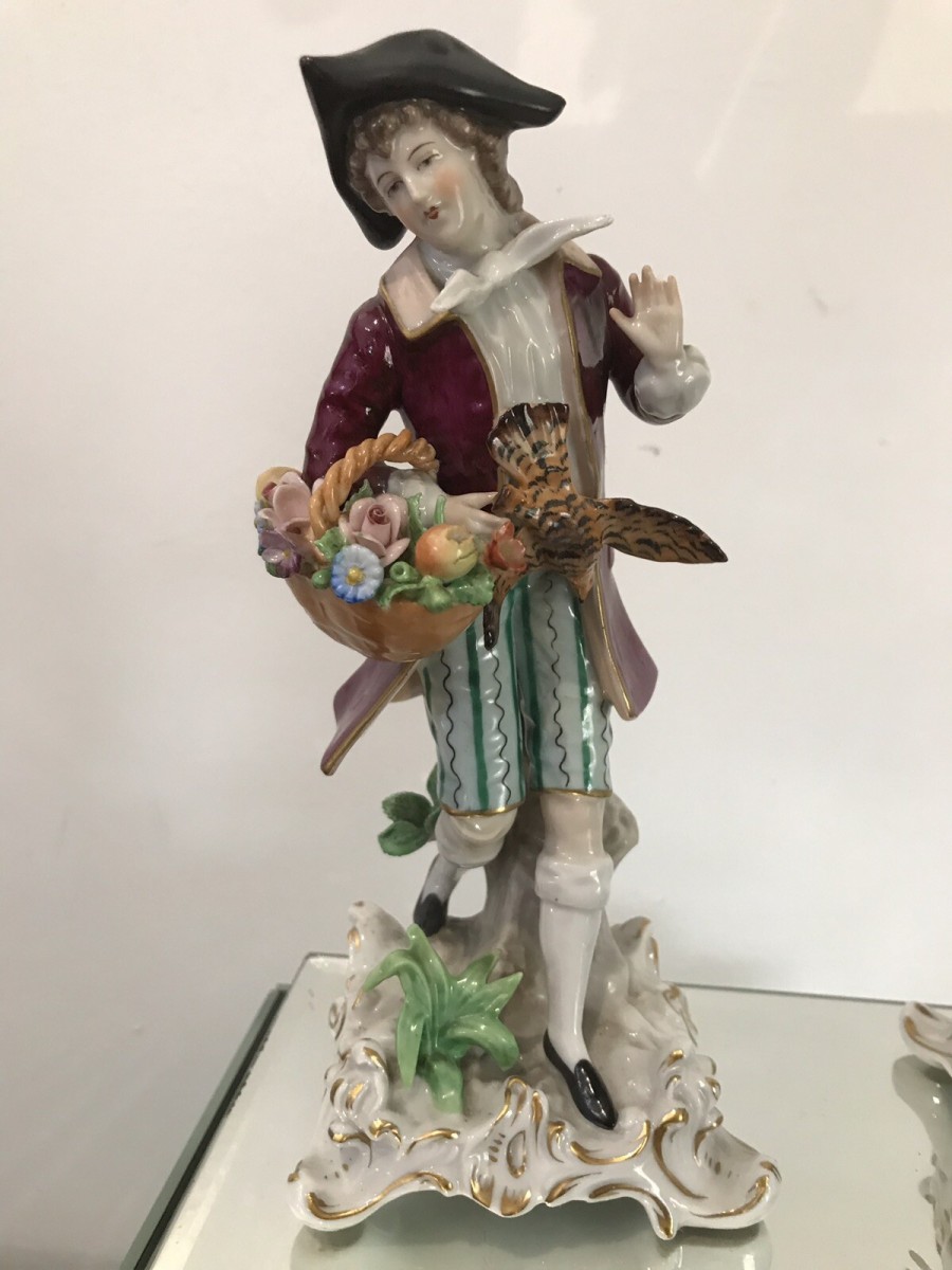Pair Of 18th Century Style Chelsea Figurines