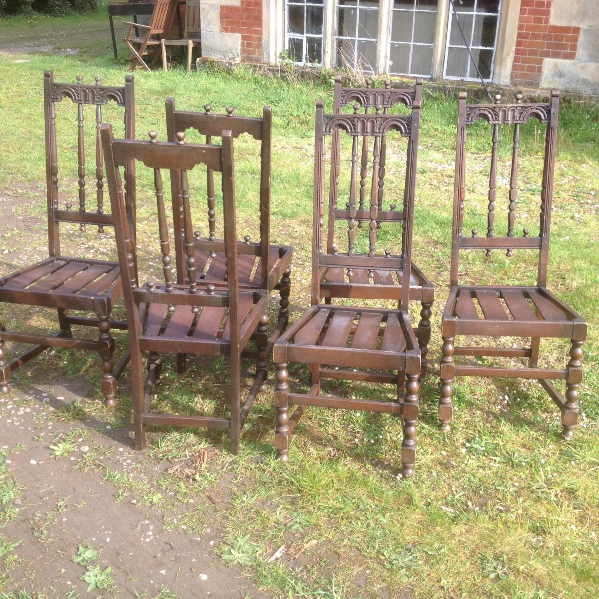 Country Style Ercol English Period Style Chairs Set Of 6
