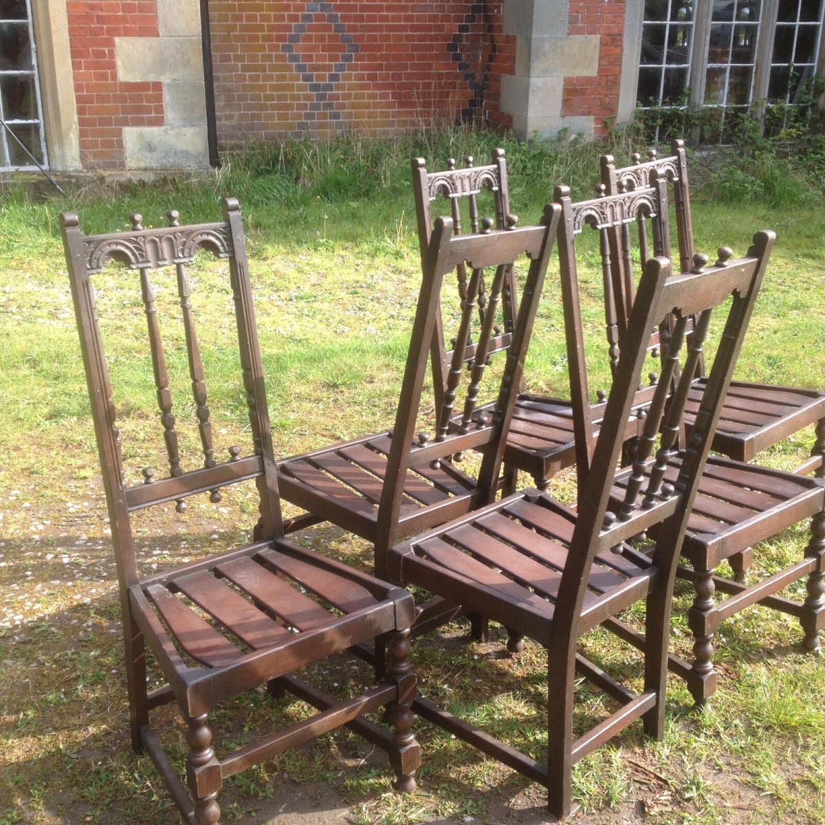 Country Style Ercol English Period Style Chairs Set Of 6