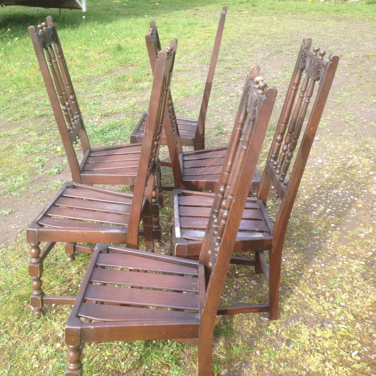 Country Style Ercol English Period Style Chairs Set Of 6