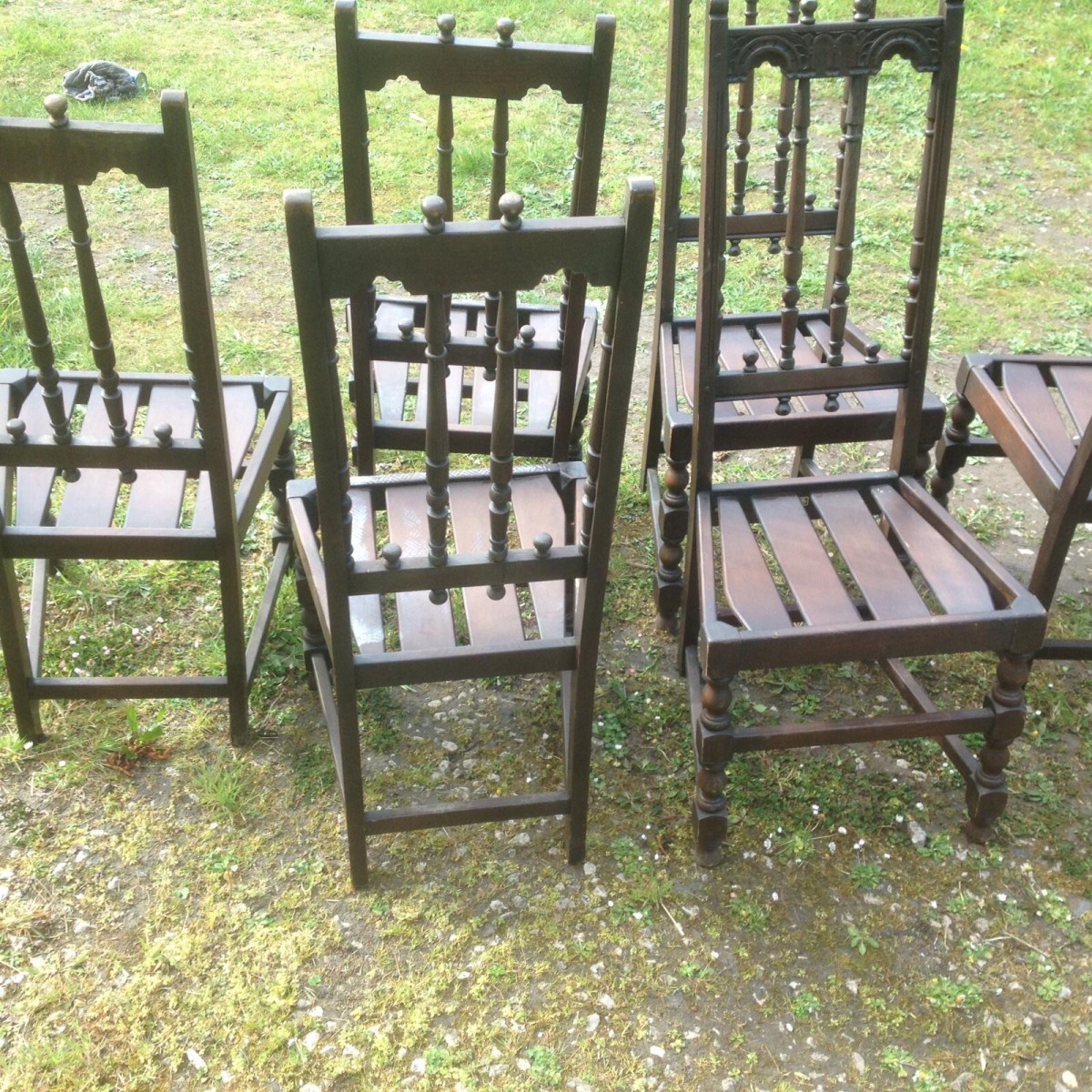 Country Style Ercol English Period Style Chairs Set Of 6