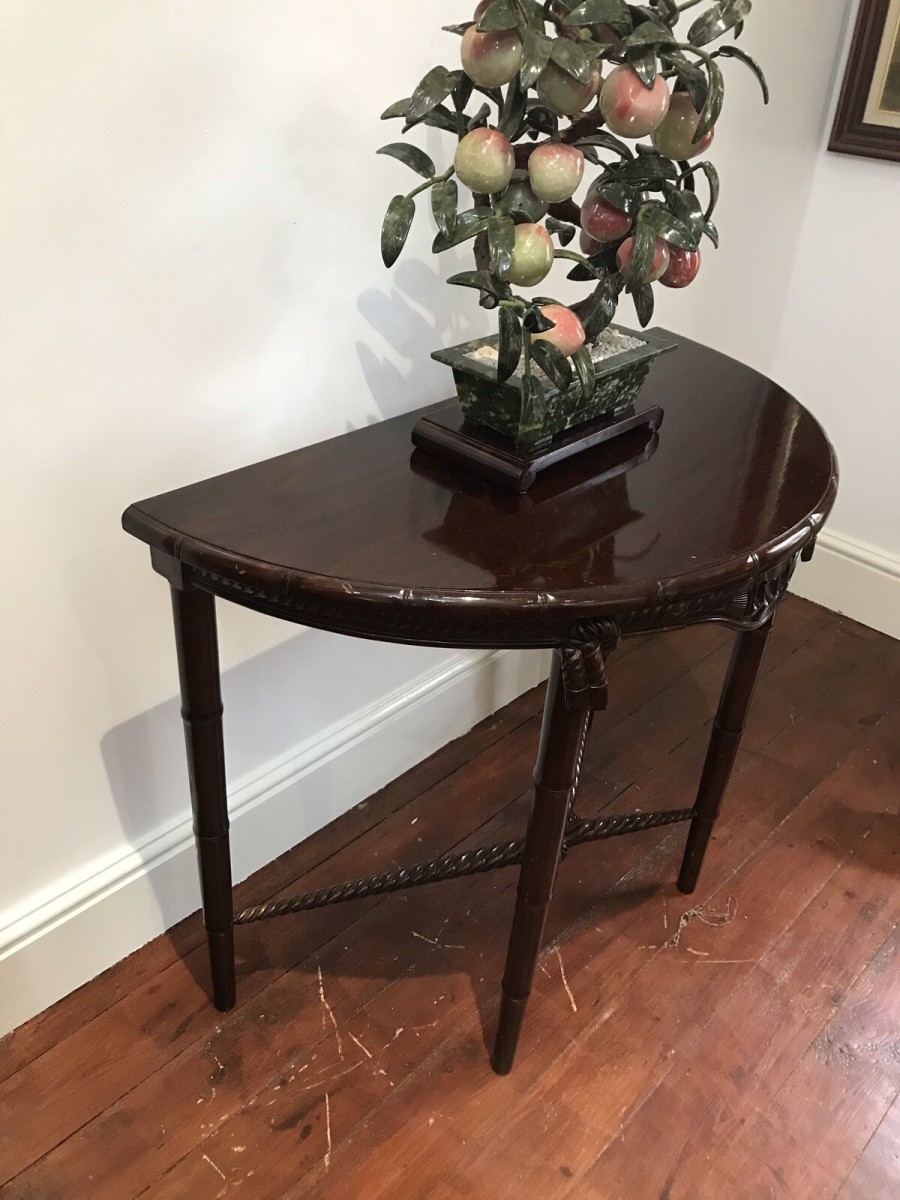 Rare Maritime Nautical Ships Captains Table In Rich Mahogany